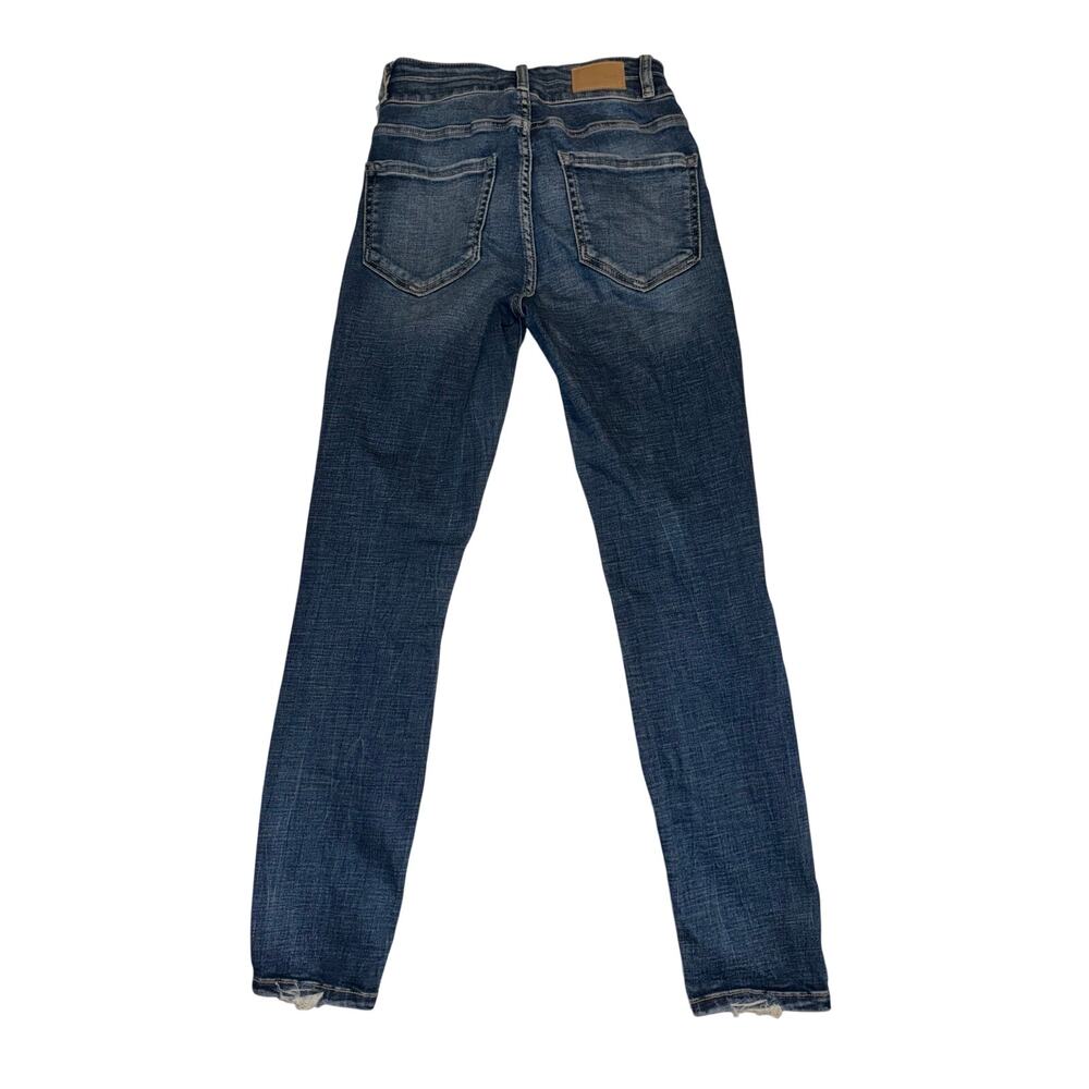 BKE women’s Billie slim fit high rise ankle skinny blue jeans - Picture 2 of 16